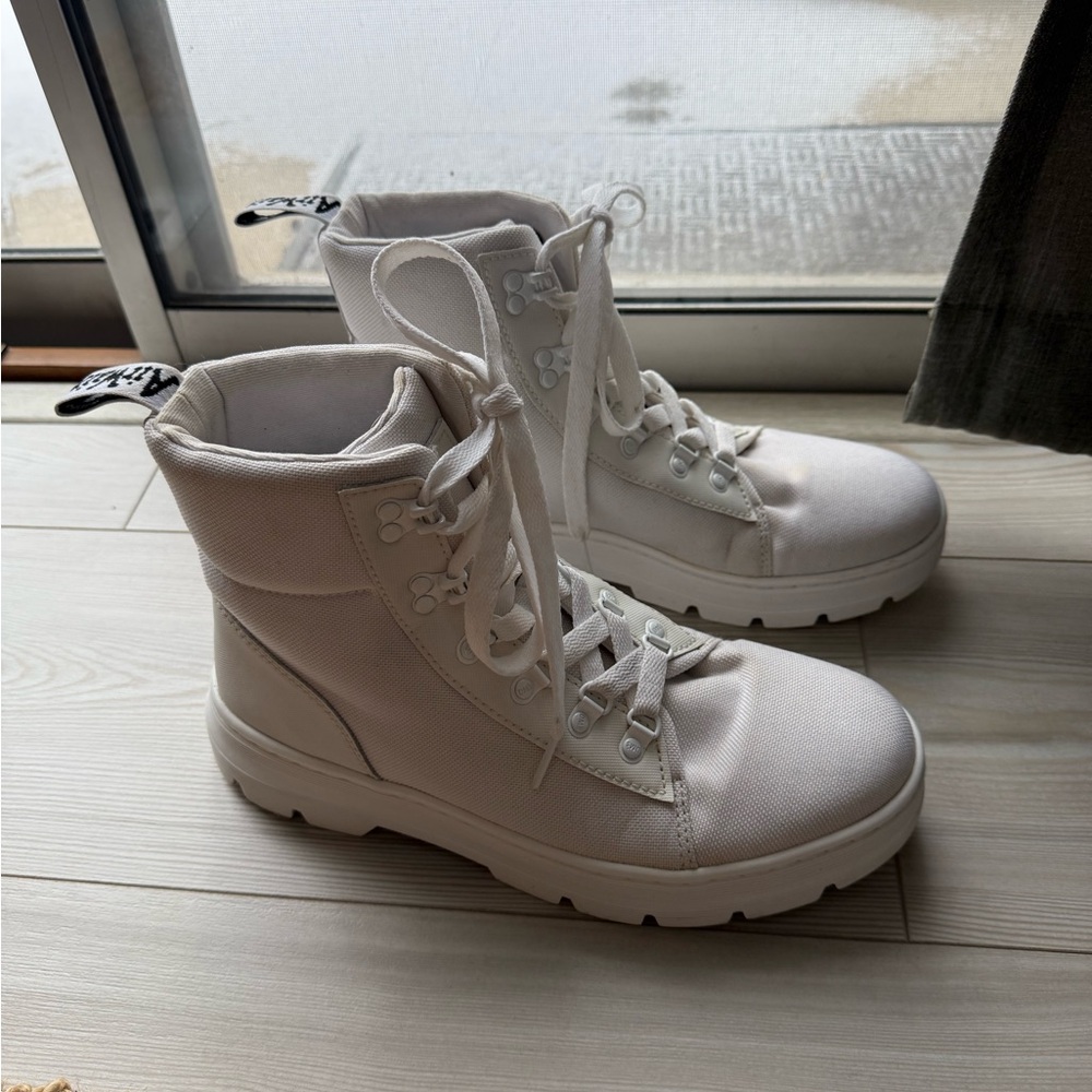 Dr. Martens White Combat Boots